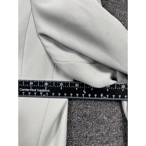 Le Suit Blazer Womens 16 Gray Double Breasted Office Career Jacket Polyester - Picture 6 of 7